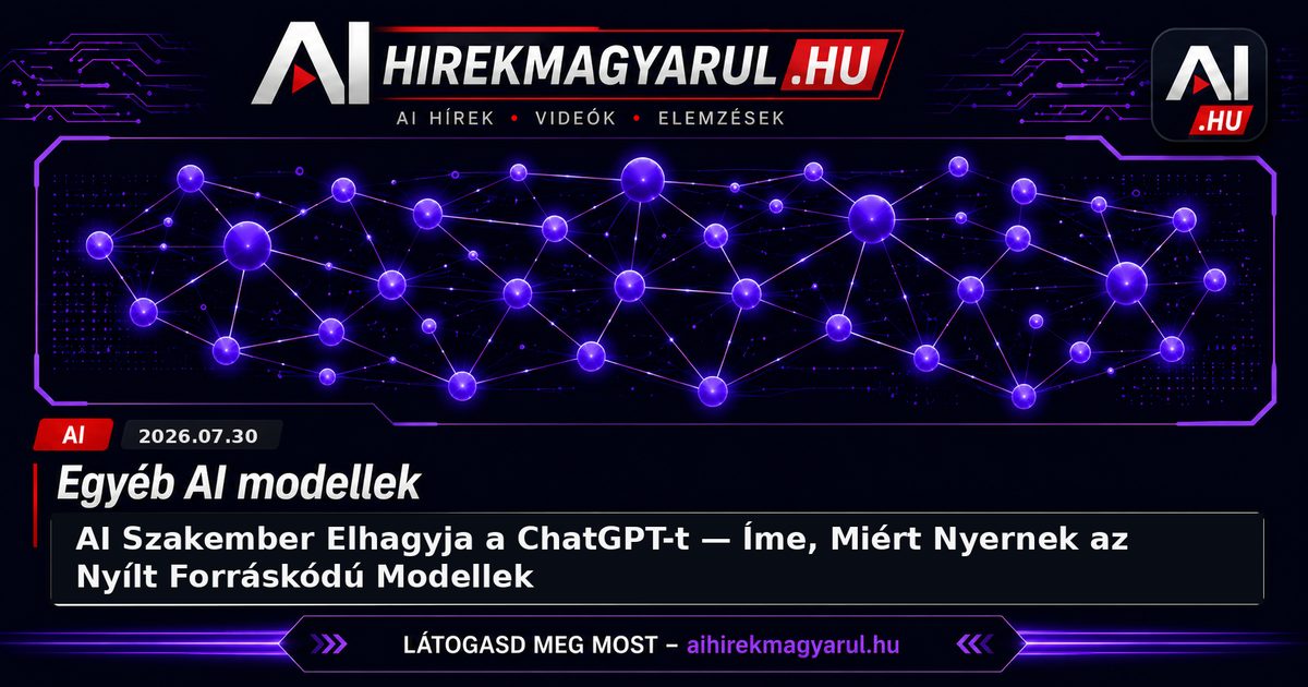 AI Szakember Elhagyja a ChatGPT-t — Íme, Miért Nyernek az Nyílt Forráskódú Modellek