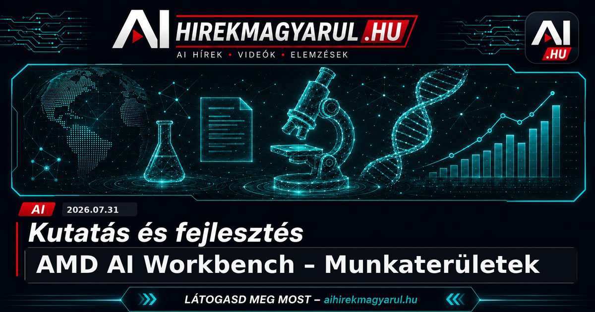 AMD AI Workbench – Munkaterületek