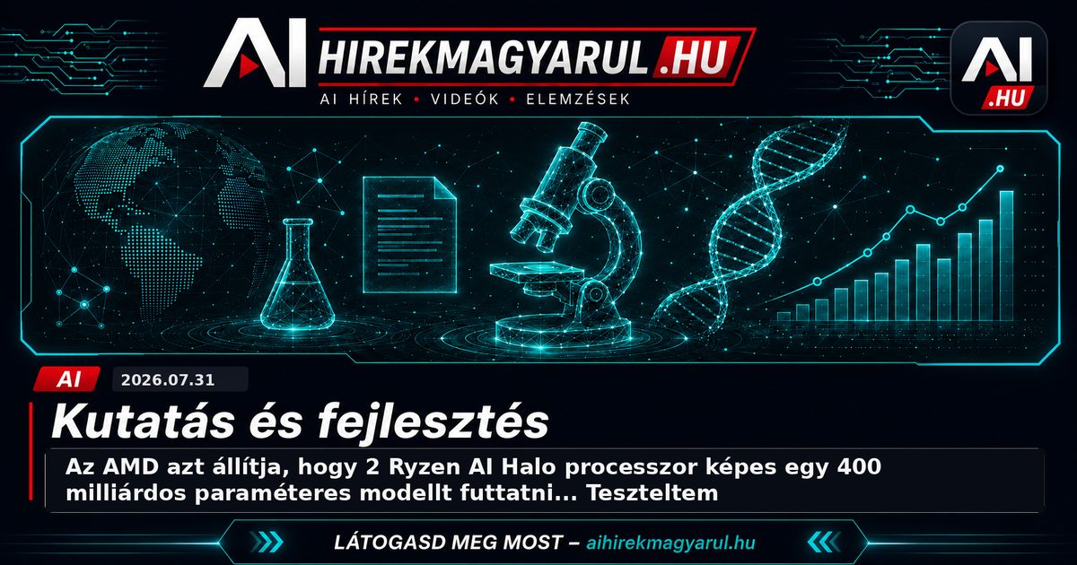 Az AMD azt állítja, hogy 2 Ryzen AI Halo processzor képes egy 400 milliárdos paraméteres modellt futtatni... Teszteltem