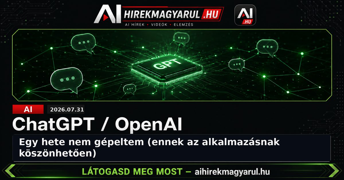 Egy hete nem gépeltem (ennek az alkalmazásnak köszönhetően)
