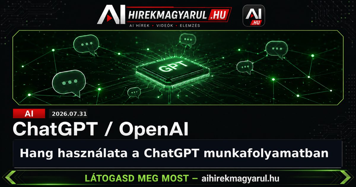 Hang használata a ChatGPT munkafolyamatban