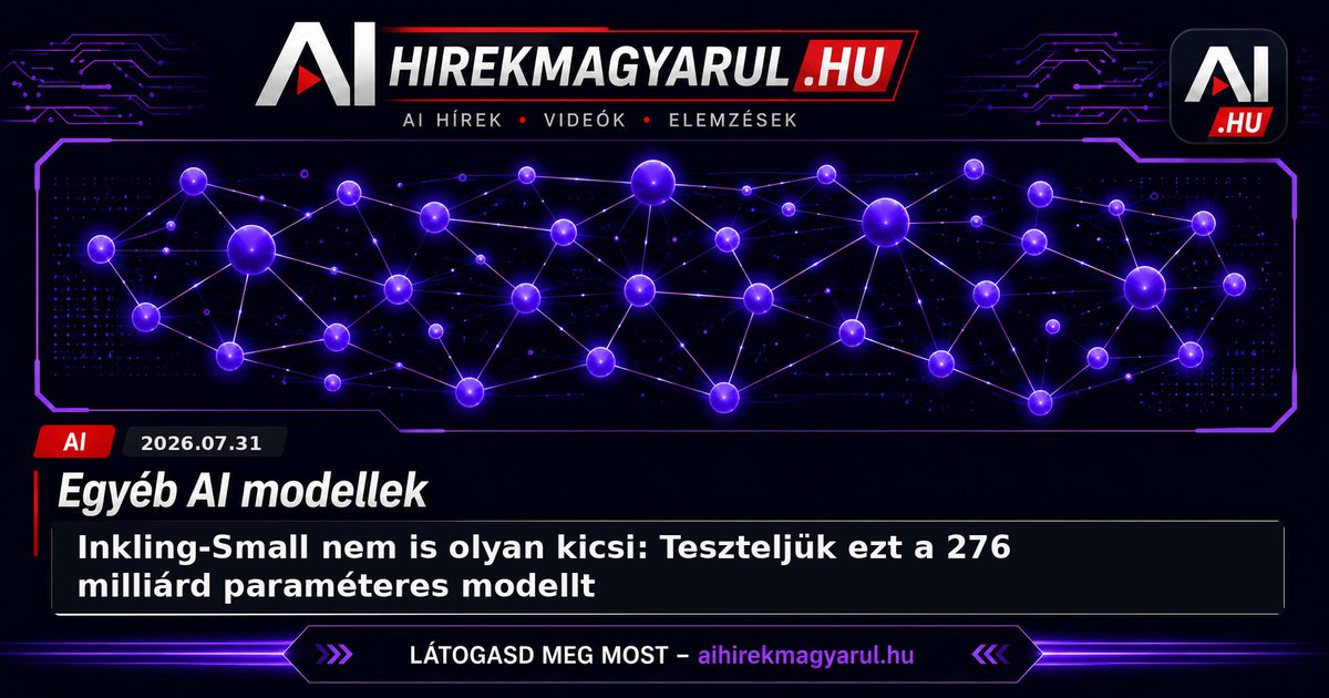 Inkling-Small nem is olyan kicsi: Teszteljük ezt a 276 milliárd paraméteres modellt