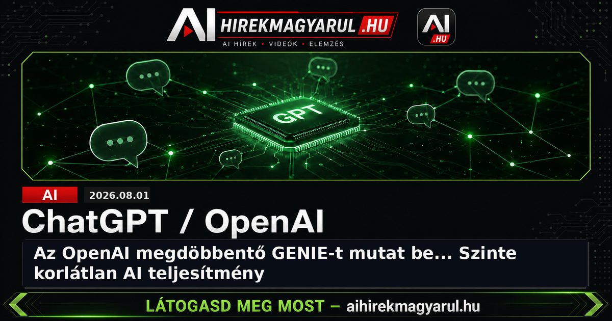 Az OpenAI megdöbbentő GENIE-t mutat be... Szinte korlátlan AI teljesítmény