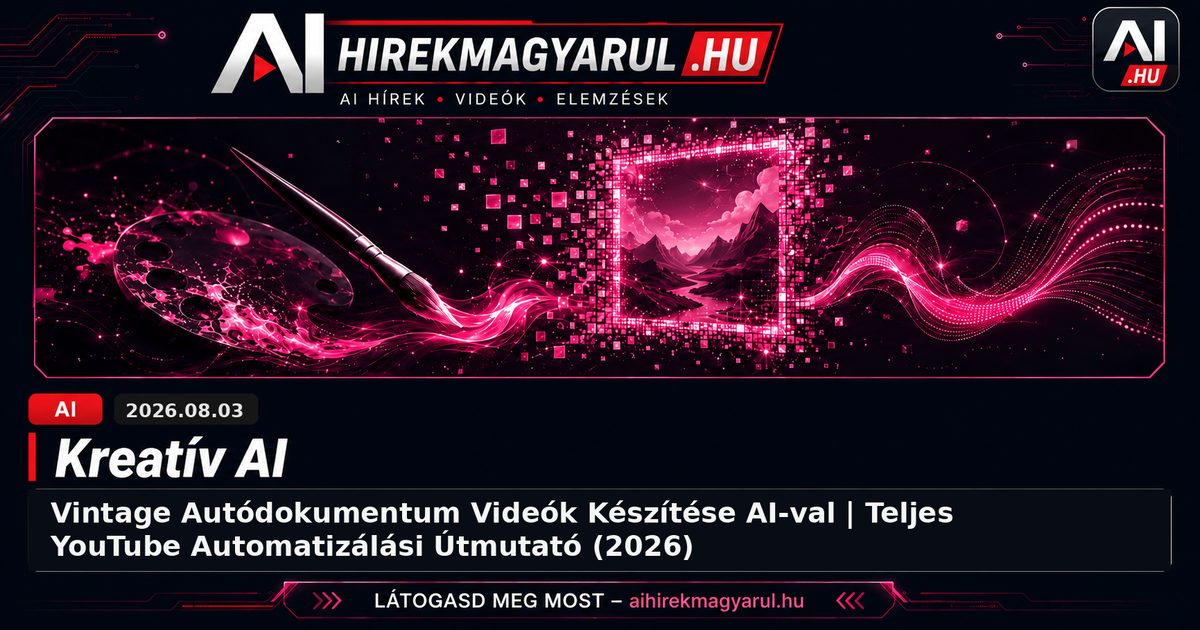 Vintage Autódokumentum Videók Készítése AI-val | Teljes YouTube Automatizálási Útmutató (2026)