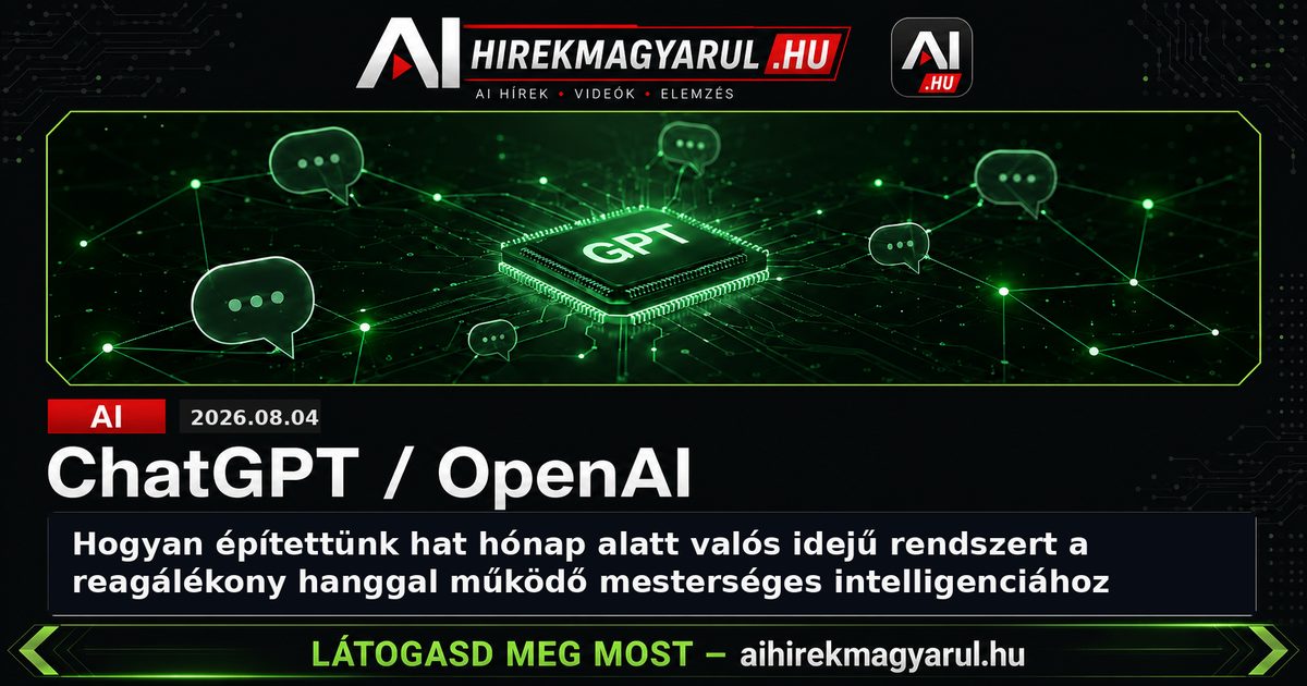 Hogyan építettünk hat hónap alatt valós idejű rendszert a reagálékony hanggal működő mesterséges intelligenciához