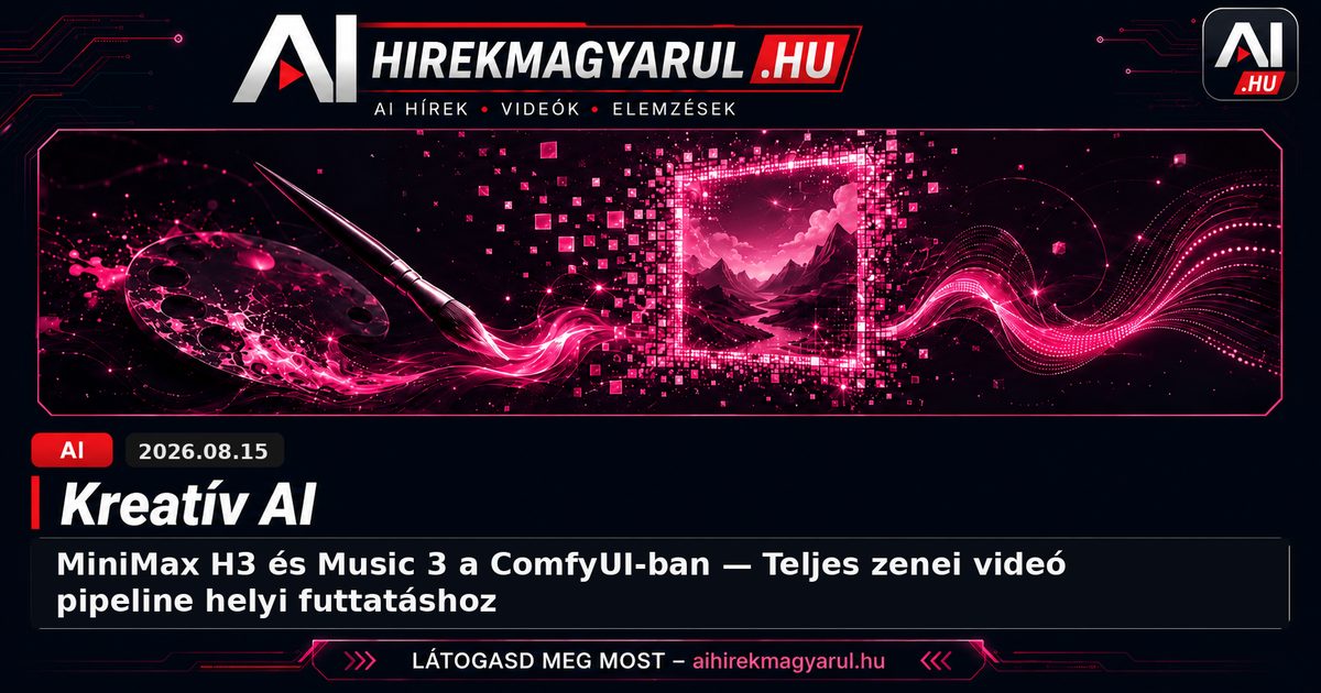 MiniMax H3 és Music 3 a ComfyUI-ban — Teljes zenei videó pipeline helyi futtatáshoz