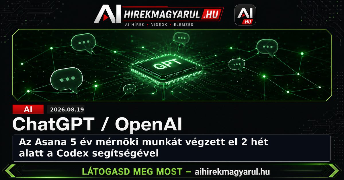 Az Asana 5 év mérnöki munkát végzett el 2 hét alatt a Codex segítségével