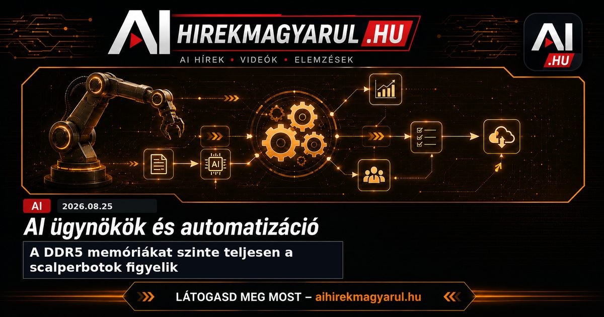 A DDR5 memóriákat szinte teljesen a scalperbotok figyelik