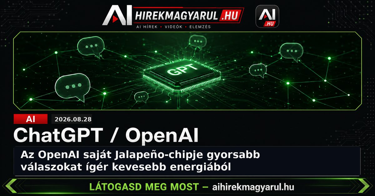 Az OpenAI saját Jalapeño-chipje gyorsabb válaszokat ígér kevesebb energiából