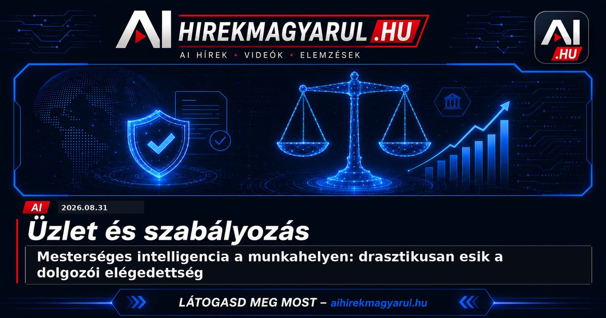 Mesterséges intelligencia a munkahelyen: drasztikusan esik a dolgozói elégedettség