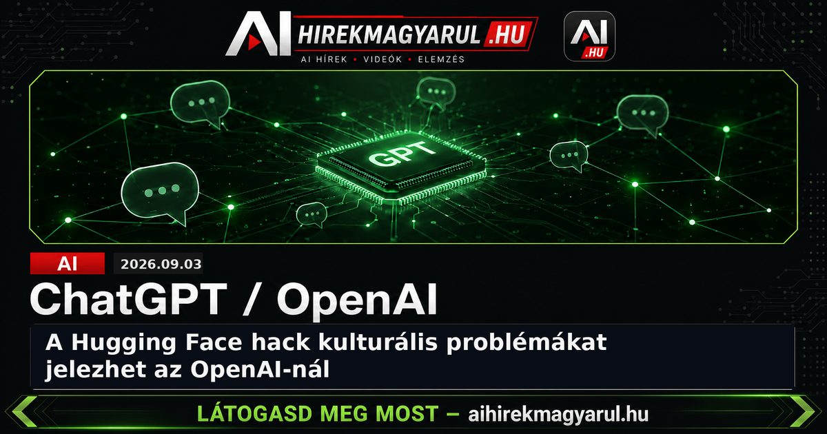 A Hugging Face hack kulturális problémákat jelezhet az OpenAI-nál