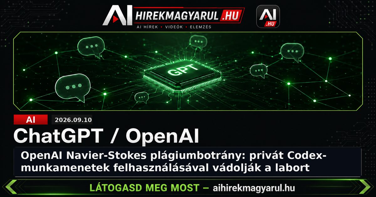 OpenAI Navier-Stokes plágiumbotrány: privát Codex-munkamenetek felhasználásával vádolják a labort