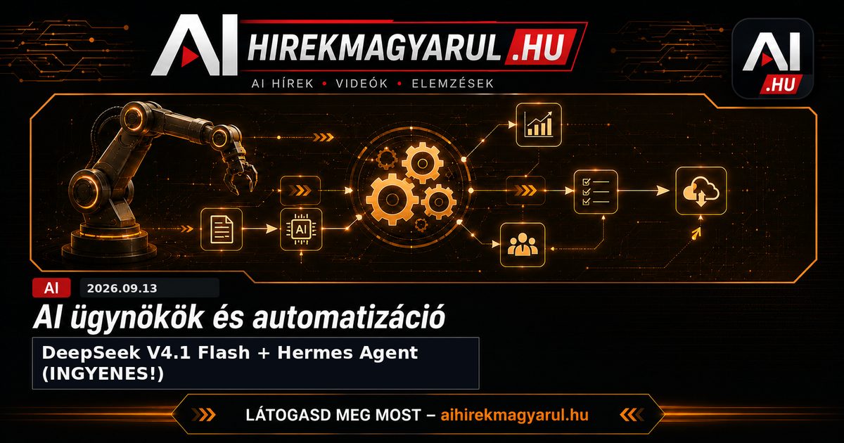 DeepSeek V4.1 Flash + Hermes Agent (INGYENES!)