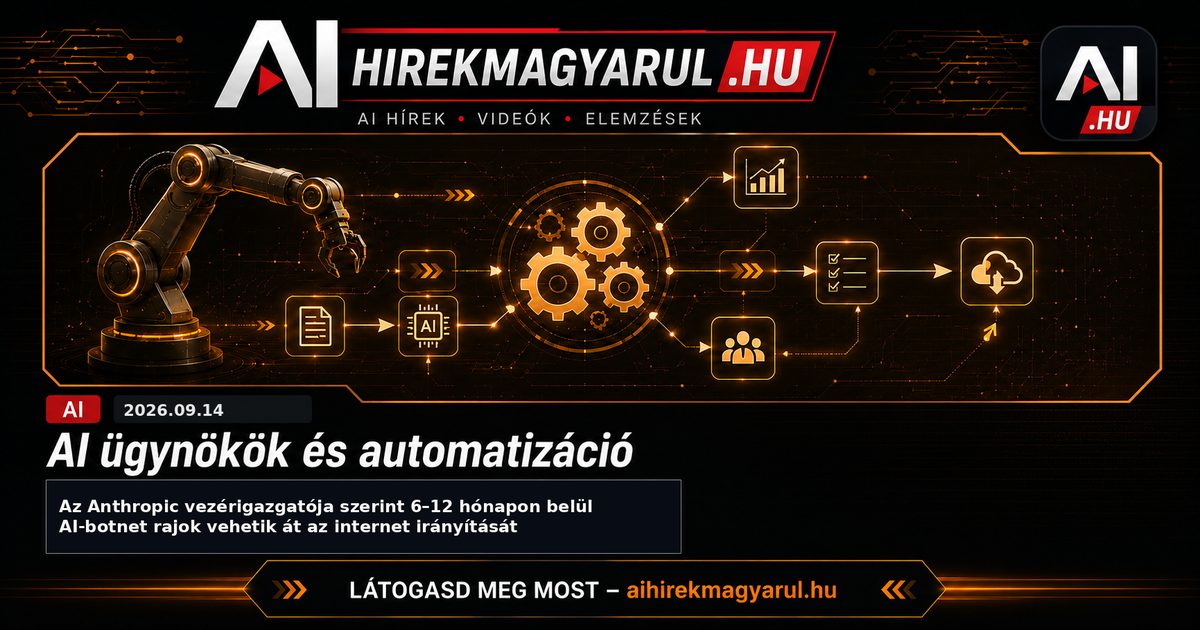 Az Anthropic vezérigazgatója szerint 6–12 hónapon belül AI-botnet rajok vehetik át az internet irányítását