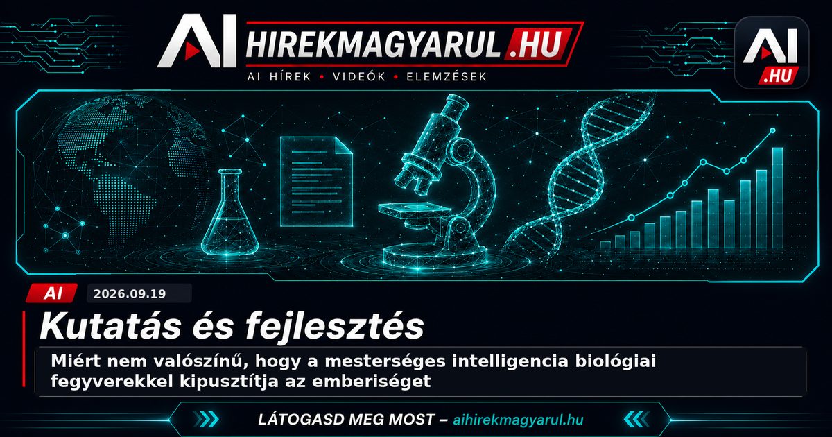 Miért nem valószínű, hogy a mesterséges intelligencia biológiai fegyverekkel kipusztítja az emberiséget