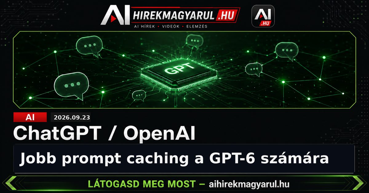 Jobb prompt caching a GPT-6 számára