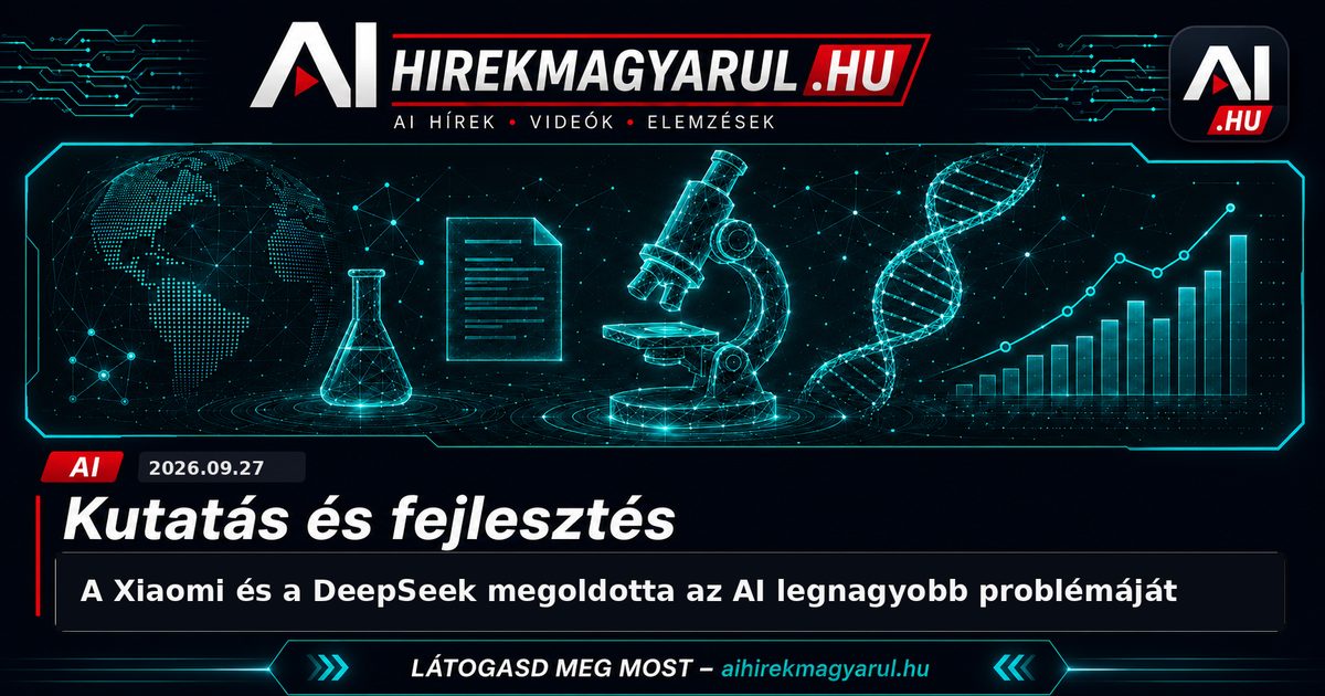 A Xiaomi és a DeepSeek megoldotta az AI legnagyobb problémáját