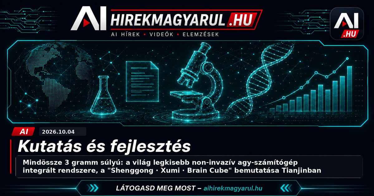 Mindössze 3 gramm súlyú: a világ legkisebb non-invazív agy-számítógép integrált rendszere, a 