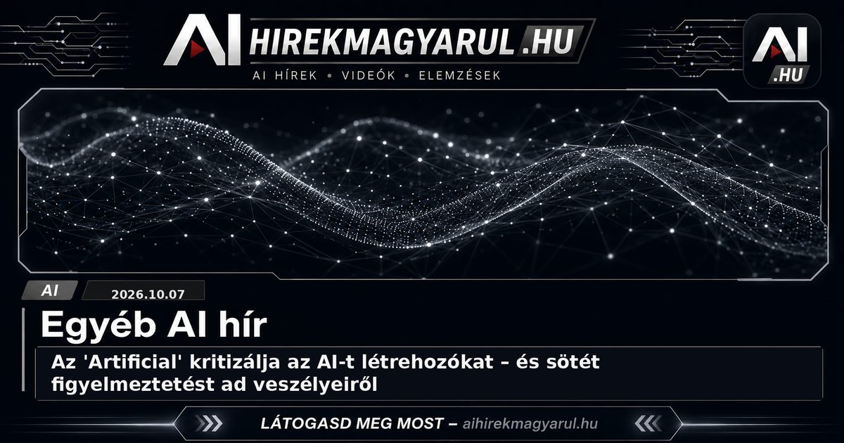 Az 'Artificial' kritizálja az AI-t létrehozókat – és sötét figyelmeztetést ad veszélyeiről
