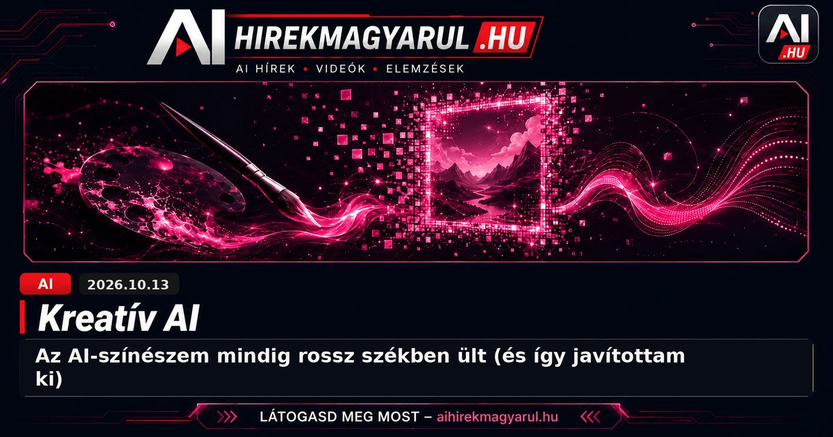 Az AI-színészem mindig rossz székben ült (és így javítottam ki)